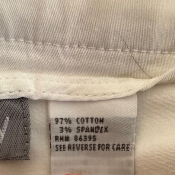 Ann Trinity White Cotton Blend Embroidered Capri Size 16 - Picture 12 of 13